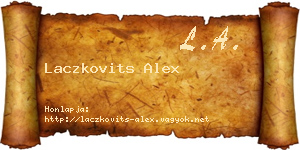 Laczkovits Alex névjegykártya